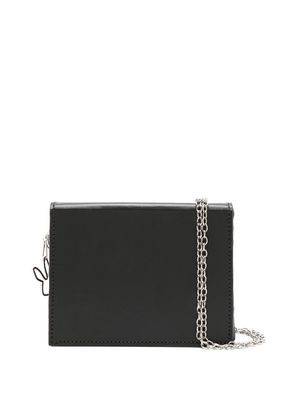 Gloria Coelho chain-link box crossbody bag - Black