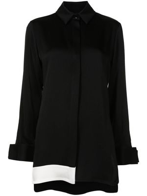 Gloria Coelho classic-collar button-up shirt - Black