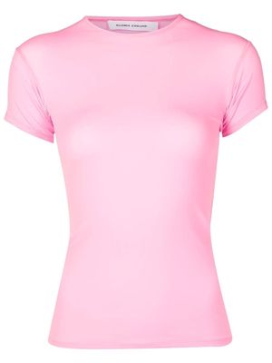 Gloria Coelho crew neck short-sleeved T-shirt - Pink