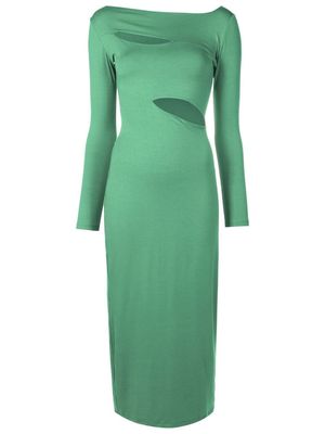 Gloria Coelho cut-out midi dress - Green