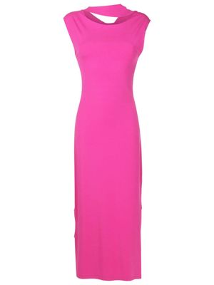 Gloria Coelho cut-out sleeveless maxi dress - Pink