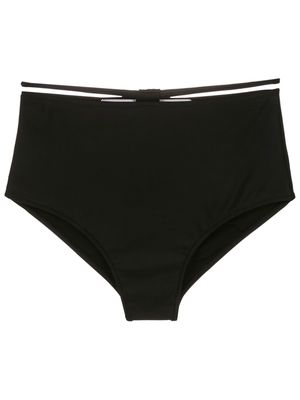 Gloria Coelho high-rise bikini bottoms - Black
