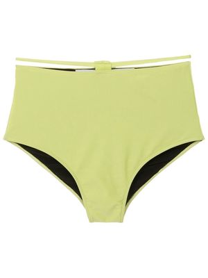 Gloria Coelho high-rise bikini bottoms - Green