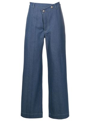 Gloria Coelho high-rise wide-leg jeans - Blue