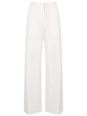 Gloria Coelho high-waisted wide-leg trousers - White