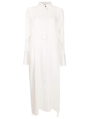 Gloria Coelho long-sleeved midi shirtdress - White