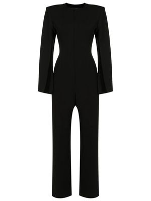 Gloria Coelho long slit-sleeve jumpsuit - Black