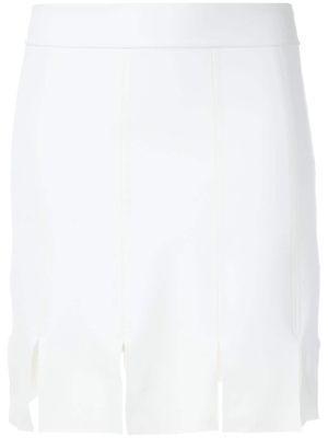 Gloria Coelho multiple slits short skirt - White