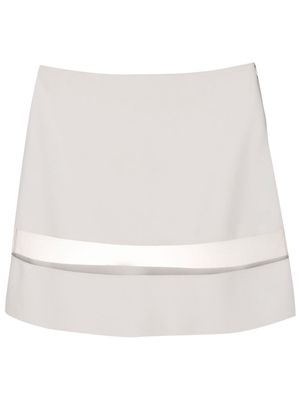 Gloria Coelho panelled mini skirt - Grey