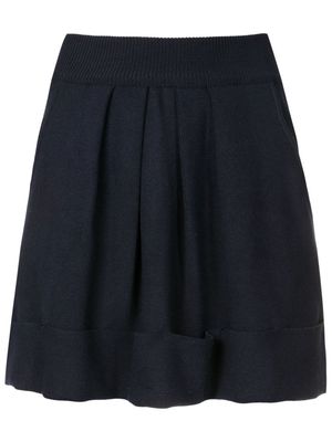 Gloria Coelho pleated mini-skirt - Blue