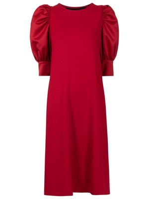 Gloria Coelho puff-sleeve midi dress - Red