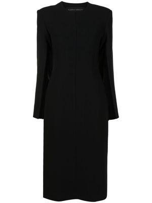 Gloria Coelho round-neck midi dress - Black