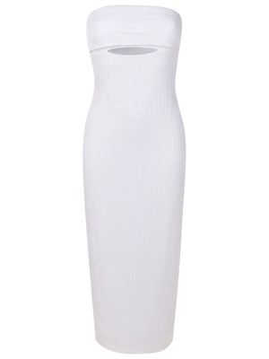 Gloria Coelho sequin-embellished tube dress - White