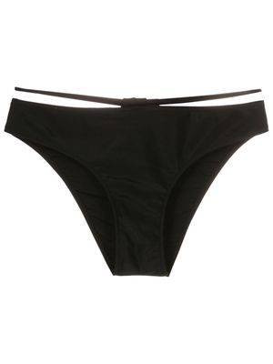 Gloria Coelho strapless string-detail bikini top - Black