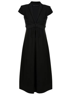 Gloria Coelho V-neck midi dress - Black