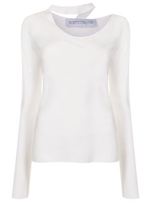 Gloria Coelho x Isabella Fiorentino strap-detail blouse - White