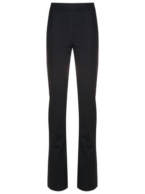 Gloria Coelho zip-detail straight-leg trousers - Blue