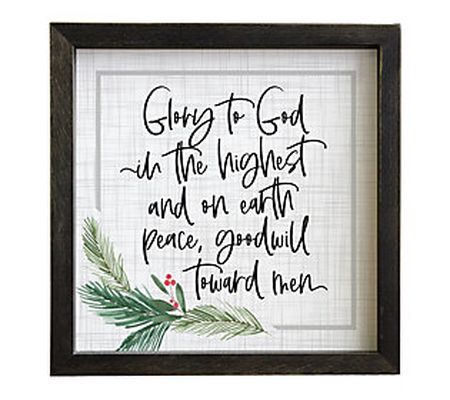Glory To God Rustic Frame By Sincere Surroundin gs