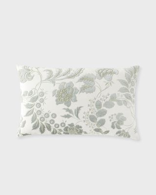 Glyes Floral Velvet Decorative Pillow, 18" x 30"