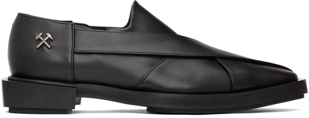 GmbH Black Chappal Loafers