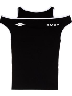 GmbH cold-shoulder vest top - Black