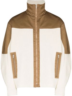 GmbH colour-block bomber jacket - White