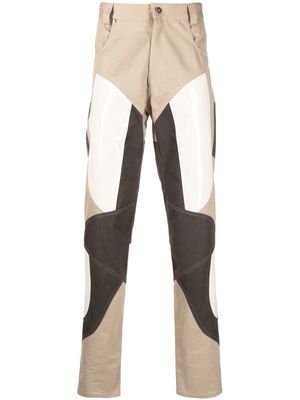 GmbH colour-block tapered trousers - Neutrals