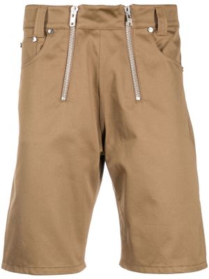 GmbH double-zip Bermuda shorts - Brown
