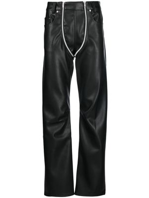 GmbH double-zip flared trousers - Black