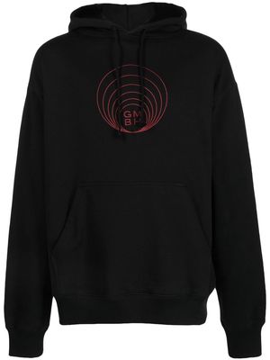 GmbH embroidered-logo detail hoodie - Black