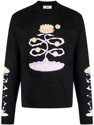 GmbH graphic-print jersey-knit sweatshirt - Black