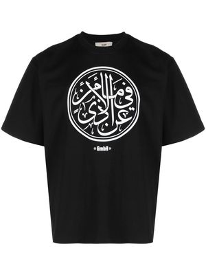 GmbH graphic-print short-sleeve T-shirt - Black
