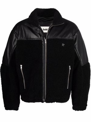 GmbH Janan panelled bomber jacket - Black