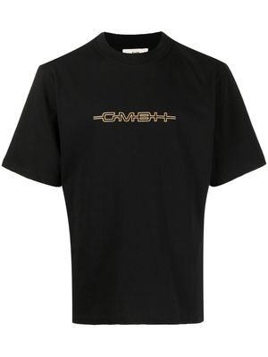GmbH logo print T-shirt - Black