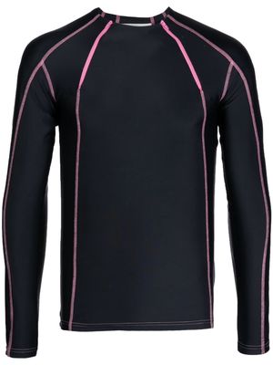 GmbH stretch-design long-sleeve T-shirt - Black