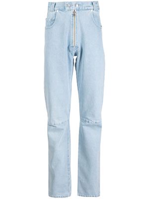 GmbH washed straight-leg jeans - Blue