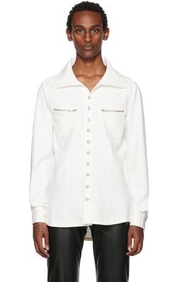 GmbH White Zip Pocket Shirt