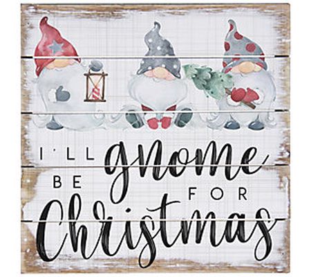 Gnome for Christmas Pallet Petite by Sincere Su rroundings
