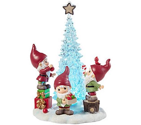 Gnome Place Like Home For the Holidays LED Figu rine