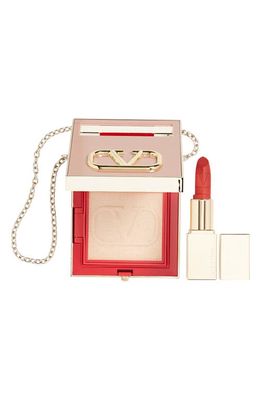 Go-Clutch Highlighter Nude Edition & Rosso Valentino Mini Lipstick Set