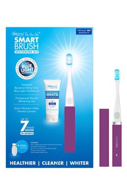 GO SMiLE® On the Go Sonic Blue Smart Brush Whitening Kit in Violet