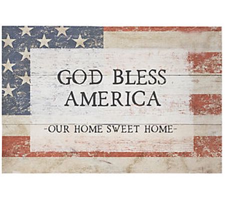God Bless America Rustic Pallet by Sincere Surr oundings