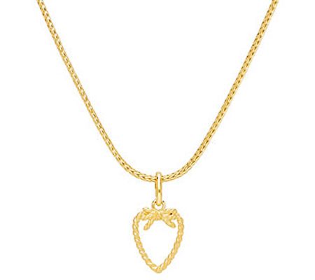 Goddaughters 14K Gold Clad Love Knot Pendant w/ Chain