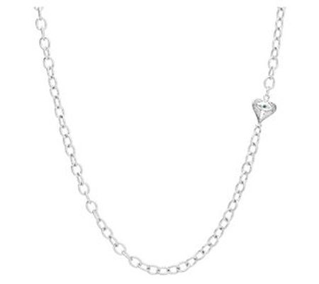 Goddaughters Sterling Silver Birthstone H eart Necklace