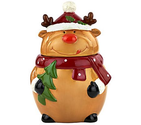 Godinger Reindeer Cookie Jar