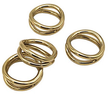 Godinger Set of 4 Loop Napkin Rings