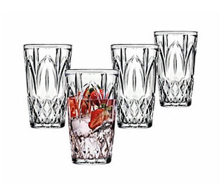 Godinger Set of 4 Martense Highball Glassware