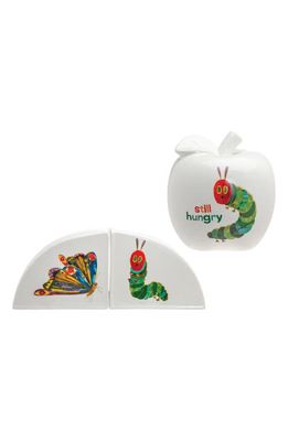 Godinger Very Hungry Caterpillar Stoneware Apple Bank & Bookends in Multi