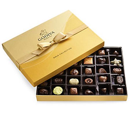Godiva 36pc Assorted Chocolate Gold Ribbon Gift Box