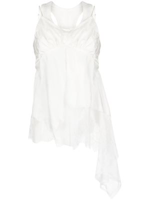 Goen.J lace-trimmed double-layer camisole - IVORY